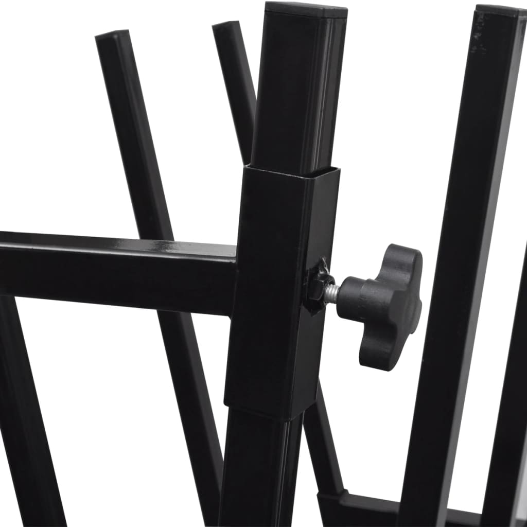 NNEVL Black Powder-Coated Saw Horse for Woodworking